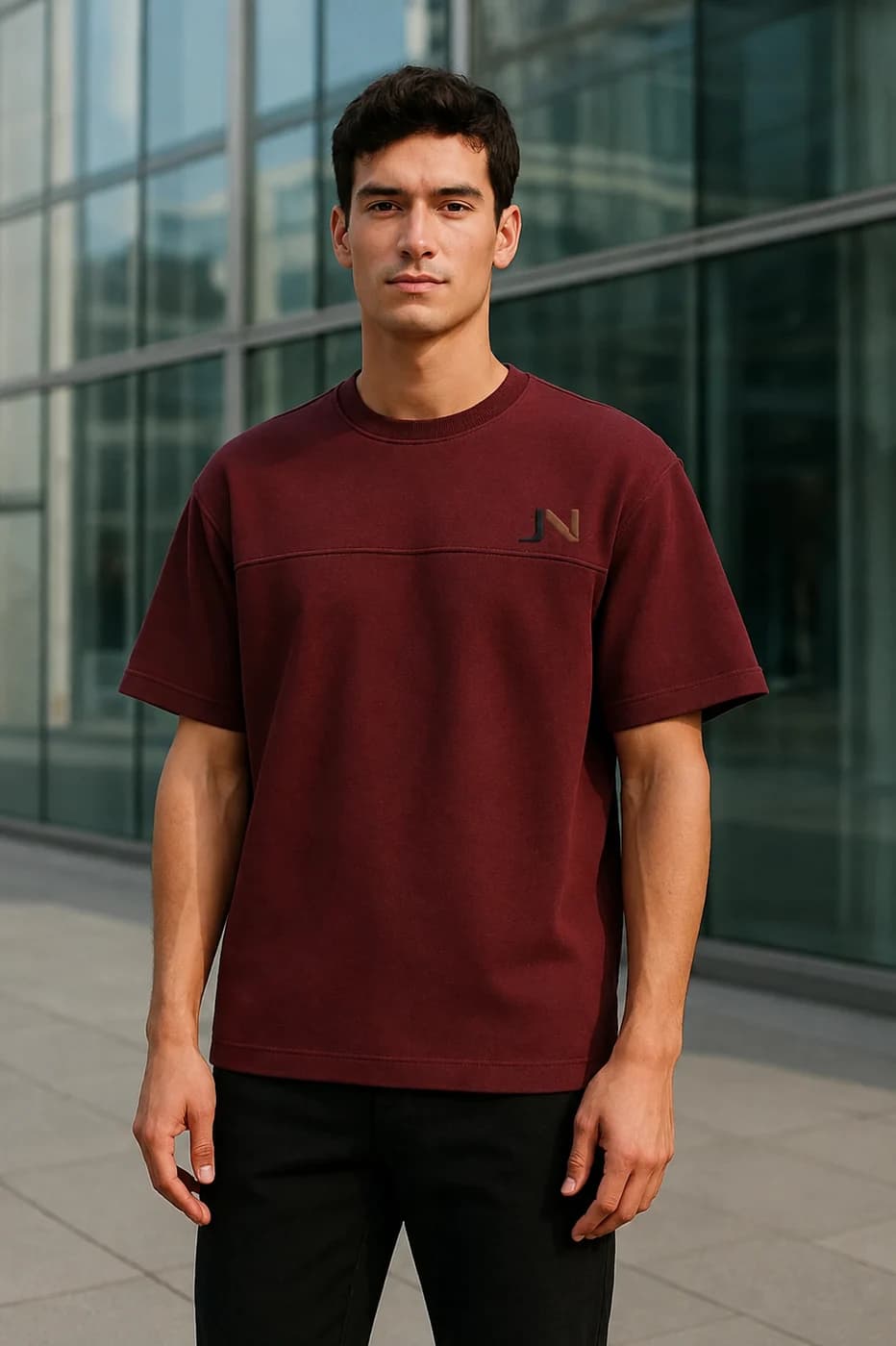 Boxy Fit Contrast Panel t-shirt from the T-Shirts & Vests edit.