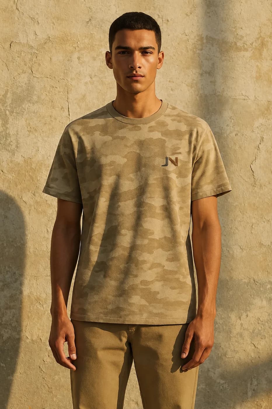 Loose Fit Camo Print t-shirt from the T-Shirts & Vests edit.
