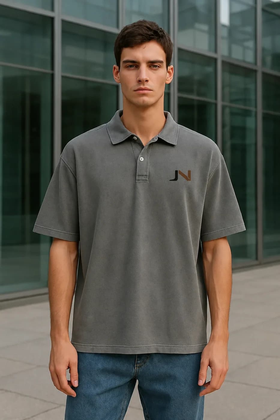 Oversized Washed polo shirt from the Polos edit.